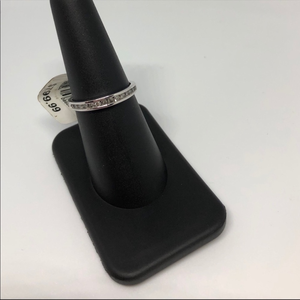 10k white gold anniversary band